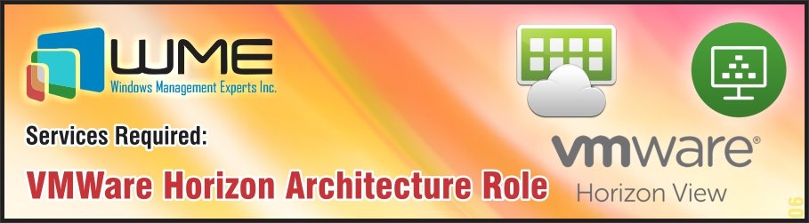 VMWare Horizon Architecture Expert - WME Job
