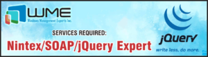 WME Requires Nintex SOAP jQuery Expert