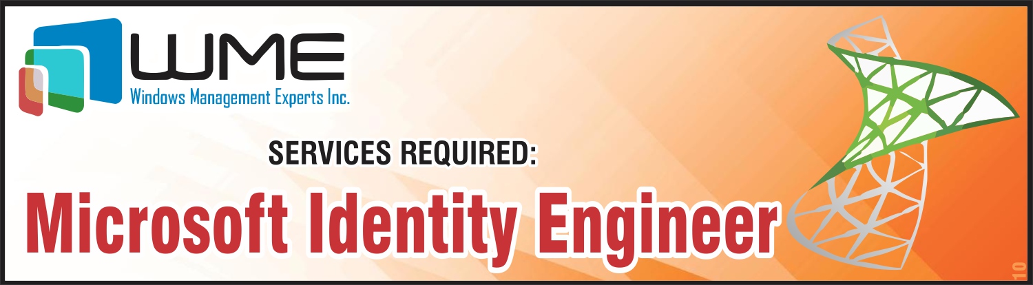 WME Requires Microsoft Identity Engineer