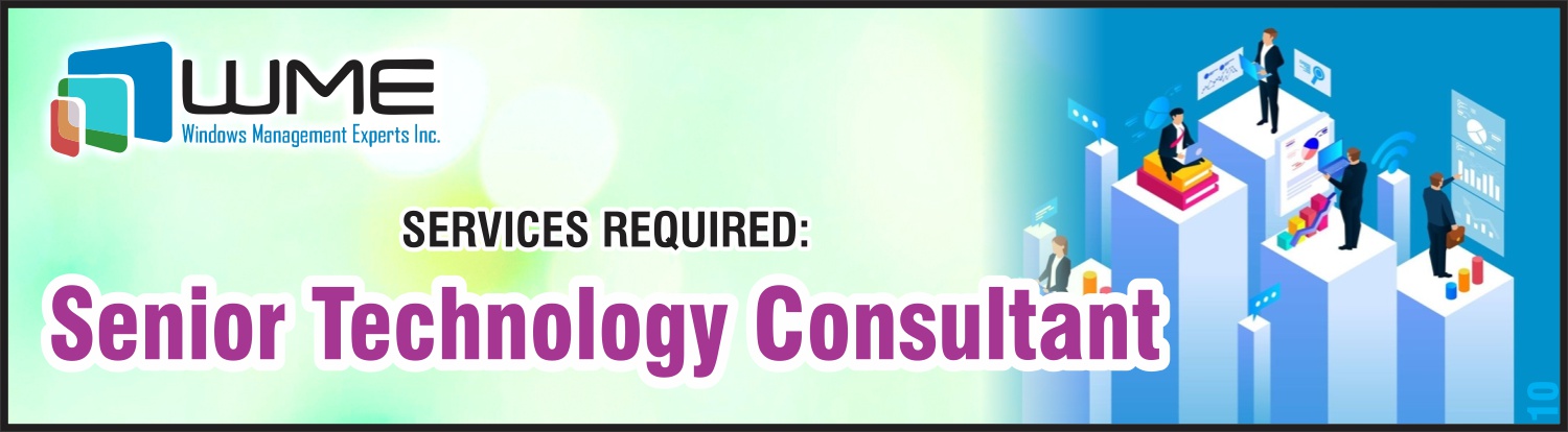 Senior Technology Consultant Required by WME