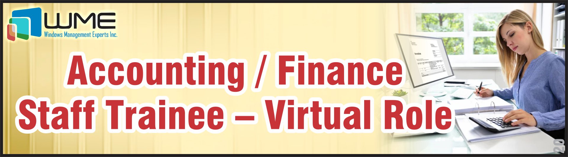 Accounting-Finance Staff Trainee - Virtual Role